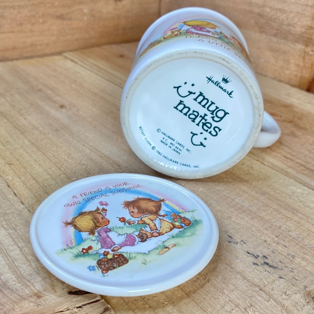 1983 Hallmark Mug Mates “Friends Make Your Day a Little Brighter” Betsey Clark - Picture 5 of 6